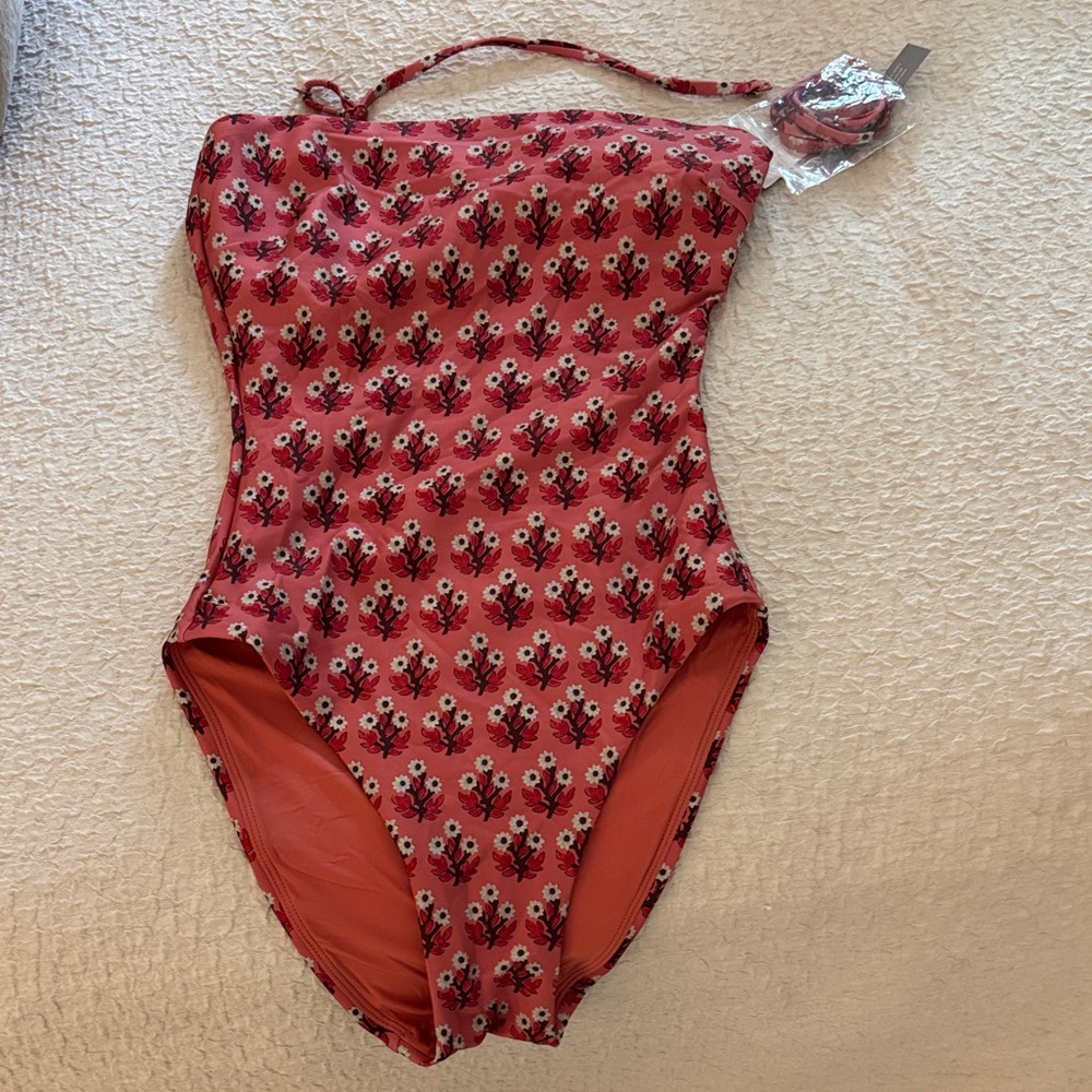 JCrew Sculpt Gemma one piece, bandeau top